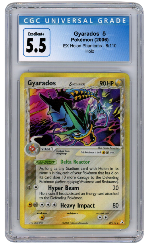 Gyarados Pokemon (2006) EX Holon Phantoms - 8/110 Holo Ex+ 5.5