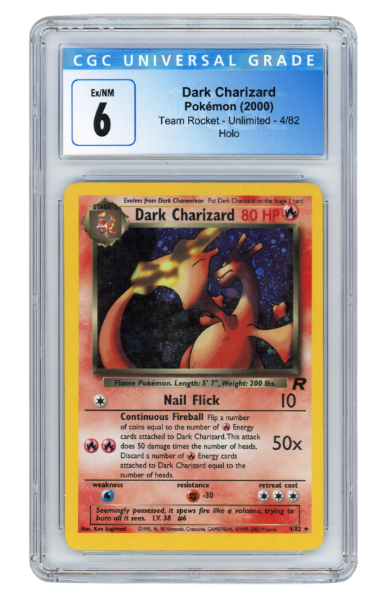 Dark Charizard Pokemon (2000) Team Rocket - Unlimited - 4/82 Holo Ex/NM 6