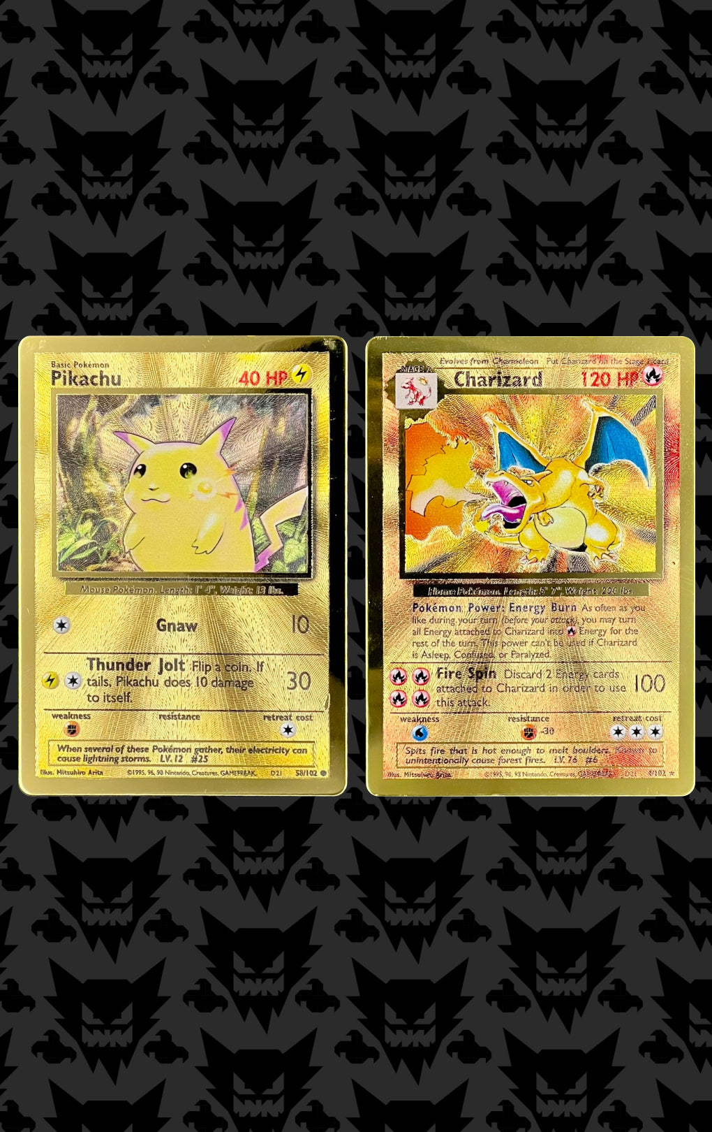 Charizard and Pikachu Celebrations Gold Metal Ultra Premium Collection Set